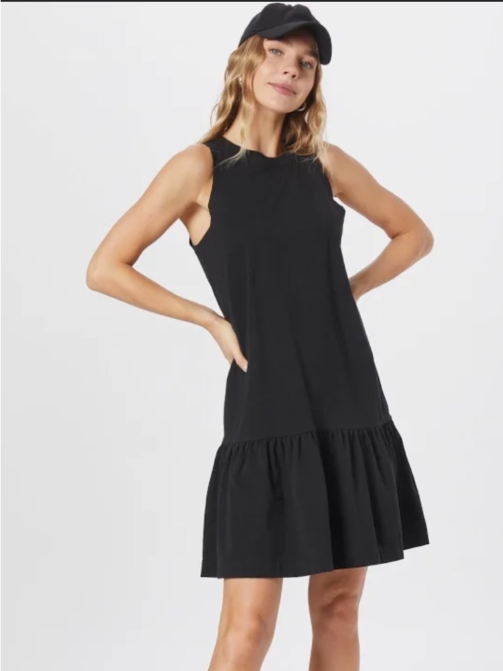 Madewell Brightside Ruffle Hem Tank Dress